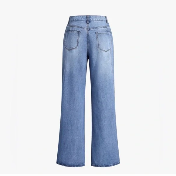 Commense Vintage Denim Straight Leg Pants - Picture 6 of 14